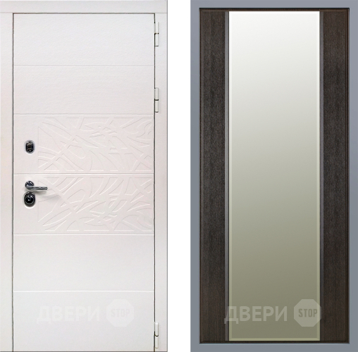 Дверь Заводские двери Дэко Вайт Зеркало Макси Венге в Одинцово