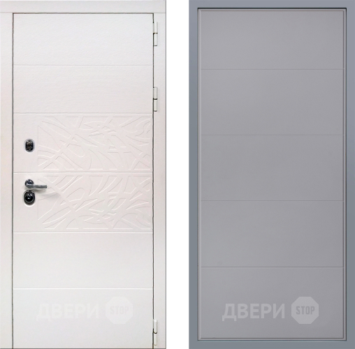 Дверь Заводские двери Дэко Вайт Тривия Грей софт в Одинцово