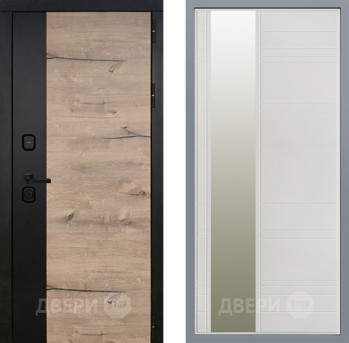 Дверь Заводские двери Ларте Зеркало Лира Белый софт в Одинцово