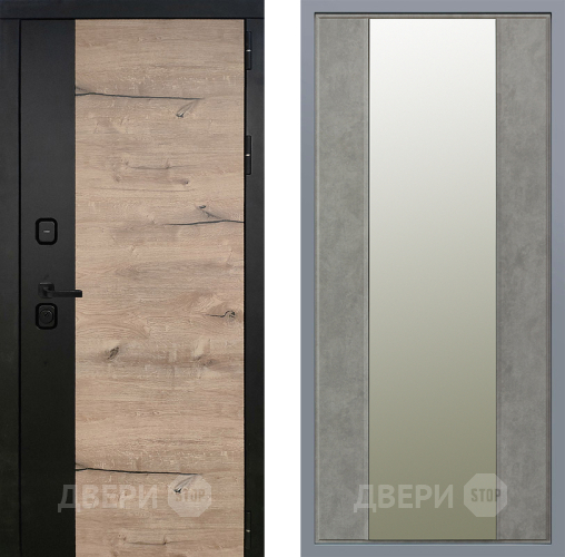 Дверь Заводские двери Ларте Зеркало Макси Бетон темный в Одинцово