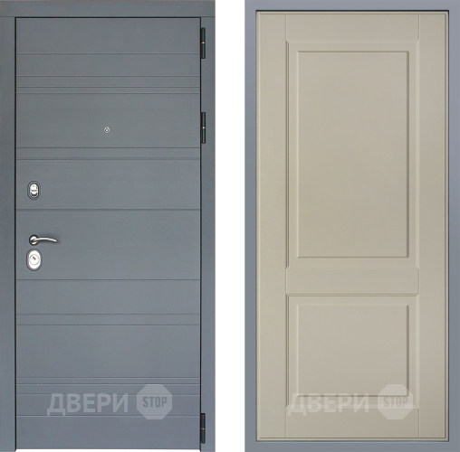 Дверь Заводские двери Лира Софт графит Доррен Шампань в Одинцово
