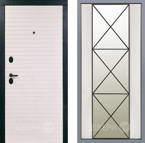 Дверь Заводские двери Сохо Зеркало Перфекто Структурное дерево в Одинцово