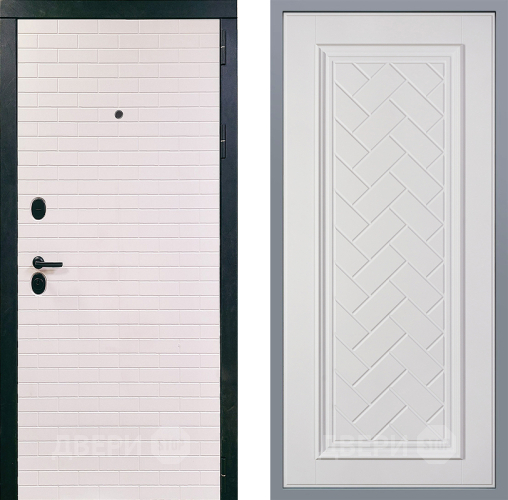 Дверь Заводские двери Сохо Упра Белый софт в Одинцово