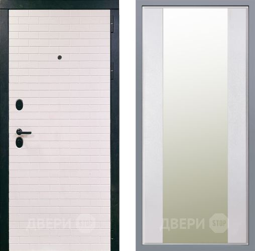 Дверь Заводские двери Сохо Зеркало Макси Белый шелк в Одинцово