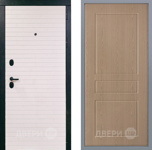 Дверь Заводские двери Сохо К-2 Беленый дуб в Одинцово