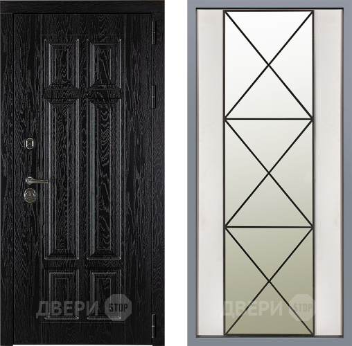 Дверь Заводские двери Мюнхен Зеркало Перфекто Структурное дерево в Одинцово