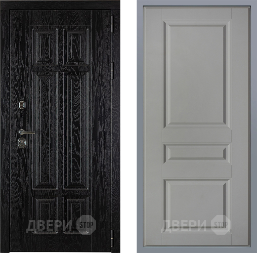 Дверь Заводские двери Мюнхен Стокгольм Грей софт в Одинцово