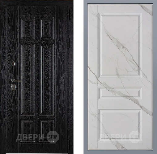 Дверь Заводские двери Мюнхен Стокгольм Мрамор белый в Одинцово