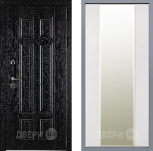 Дверь Заводские двери Мюнхен Зеркало Макси Белый матовый в Одинцово