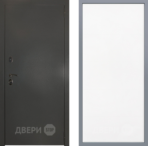 Дверь Заводские двери Эталон 3к антик серебро Тривия Белый софт в Одинцово