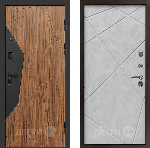 Входная металлическая Дверь Престиж Avangard Лучи Бетон светлый в Одинцово