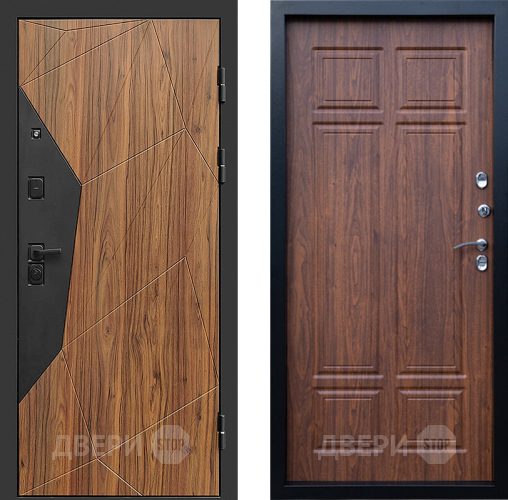 Входная металлическая Дверь Престиж Avangard Премиум Орех темный в Одинцово