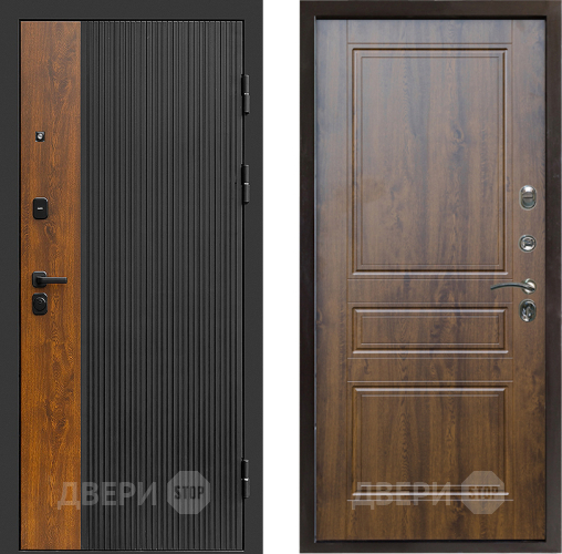 Входная металлическая Дверь Престиж Prestizh Классика Дуб в Одинцово