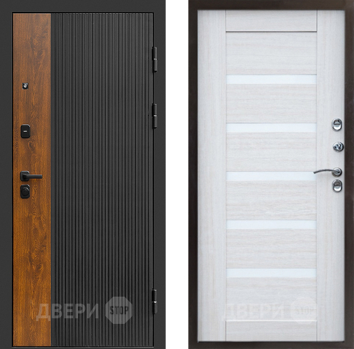 Входная металлическая Дверь Престиж Prestizh Царга Лиственница белая в Одинцово