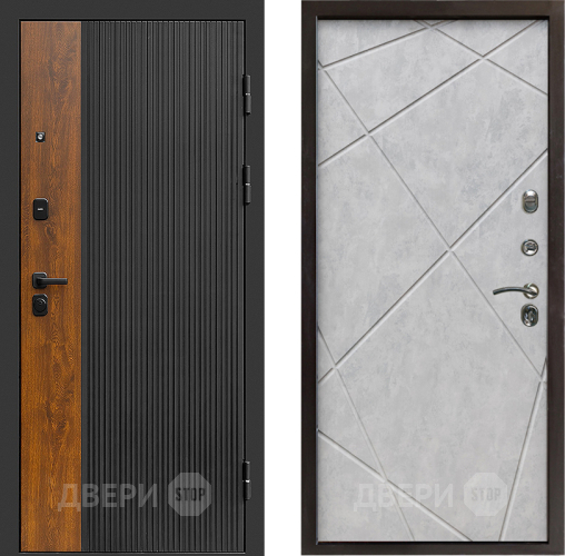 Входная металлическая Дверь Престиж Prestizh Лучи Бетон светлый в Одинцово