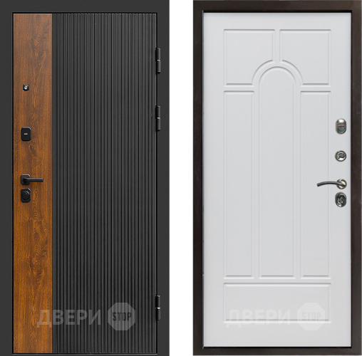 Входная металлическая Дверь Престиж Prestizh Арка Белое дерево в Одинцово