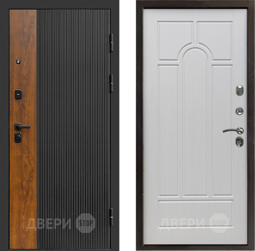 Входная металлическая Дверь Престиж Prestizh Арка Лиственница белая в Одинцово