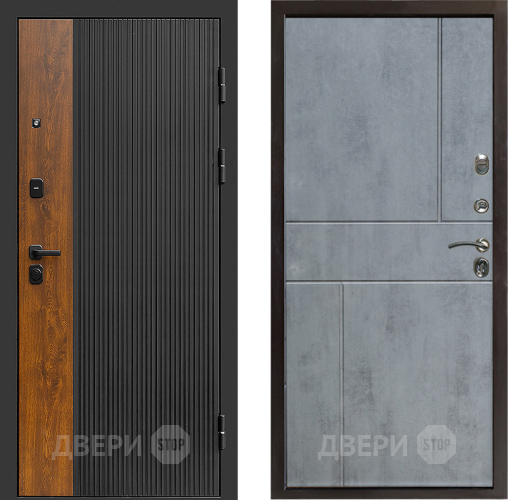 Входная металлическая Дверь Престиж Prestizh Горизонт Бетон темный в Одинцово