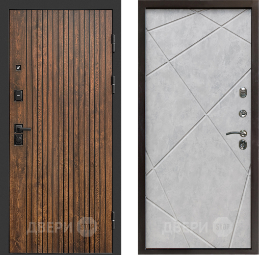 Входная металлическая Дверь Престиж Tvist Лучи Бетон светлый в Одинцово