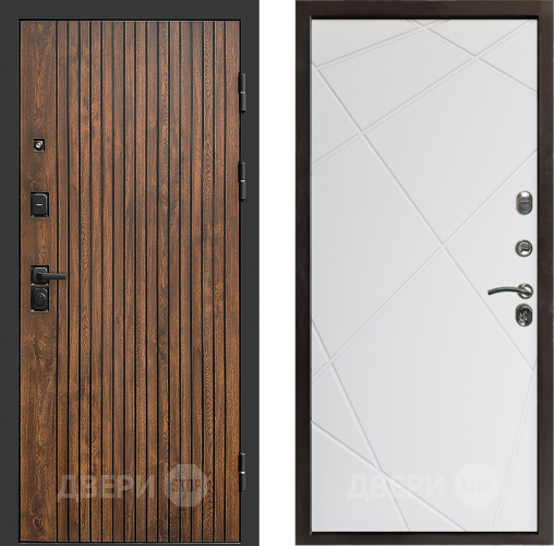 Входная металлическая Дверь Престиж Tvist Лучи Бетон белый в Одинцово