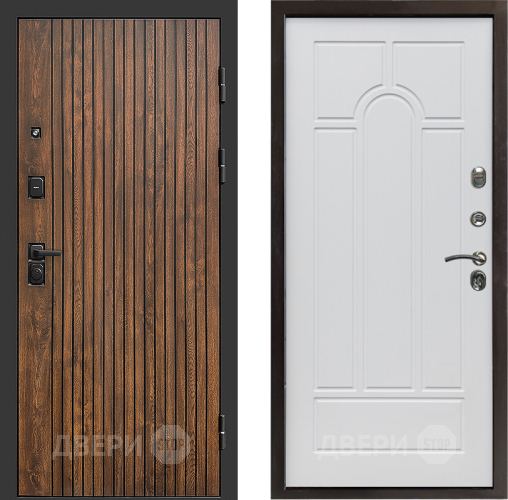 Входная металлическая Дверь Престиж Tvist Арка Белое дерево в Одинцово