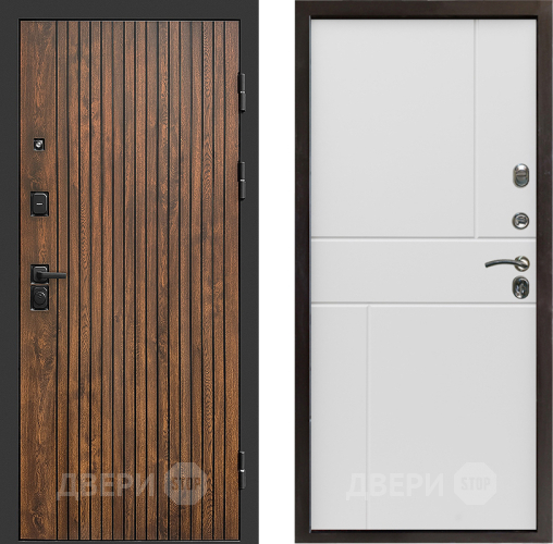 Входная металлическая Дверь Престиж Tvist Горизонт Бетон белый в Одинцово