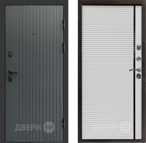 Входная металлическая Дверь Престиж Tvist Grey Porte Белый в Одинцово