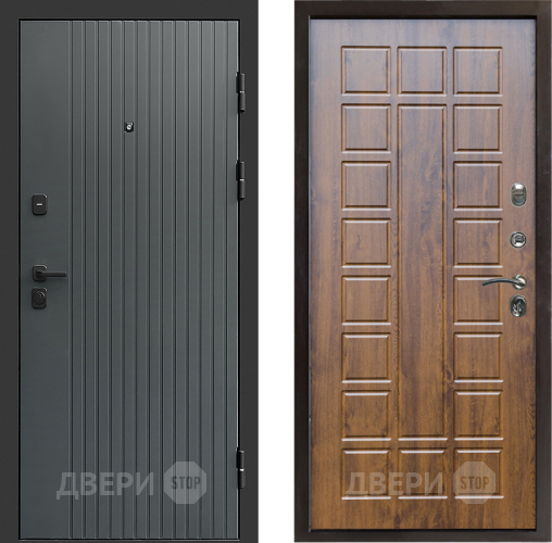 Входная металлическая Дверь Престиж Tvist Grey Престиж Дуб в Одинцово