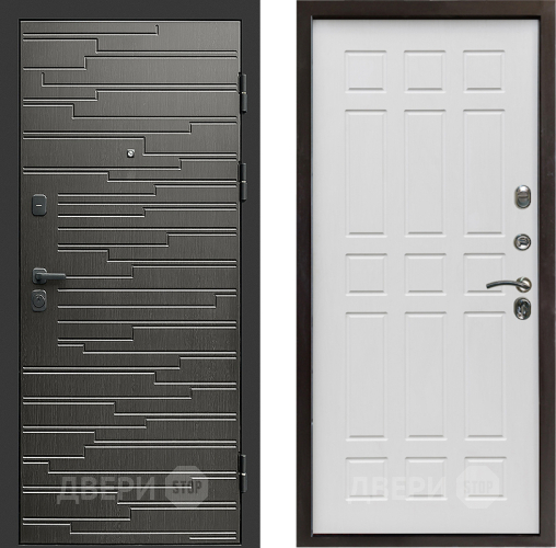 Входная металлическая Дверь Престиж Rivera Спарта Белое дерево в Одинцово