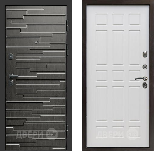 Входная металлическая Дверь Престиж Rivera Спарта Лиственница белая в Одинцово