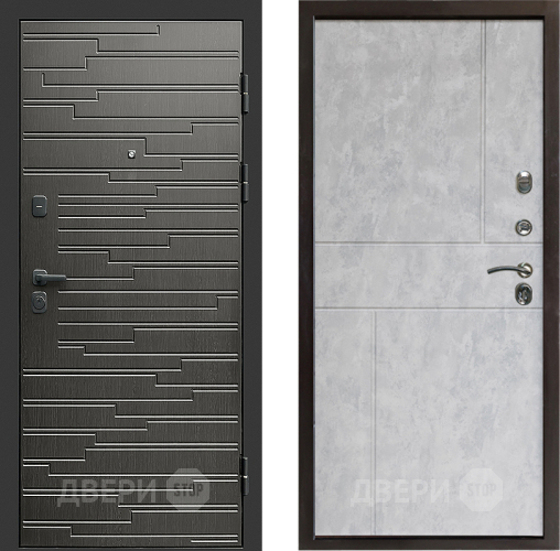 Входная металлическая Дверь Престиж Rivera Горизонт Бетон светлый в Одинцово