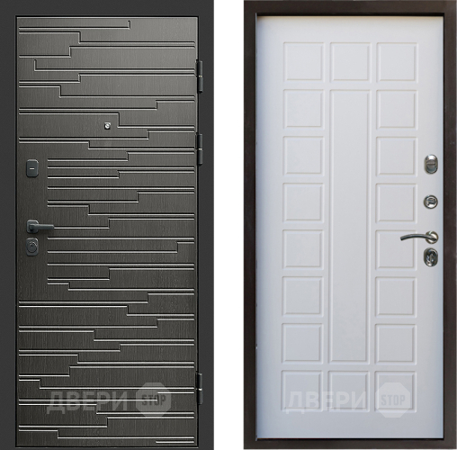 Входная металлическая Дверь Престиж Rivera Престиж Белое дерево в Одинцово