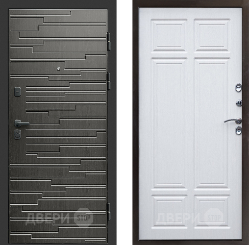 Входная металлическая Дверь Престиж Rivera Премиум Лиственница белая в Одинцово