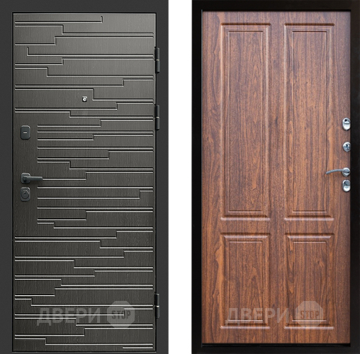 Входная металлическая Дверь Престиж Rivera Премиум Орех светлый в Одинцово