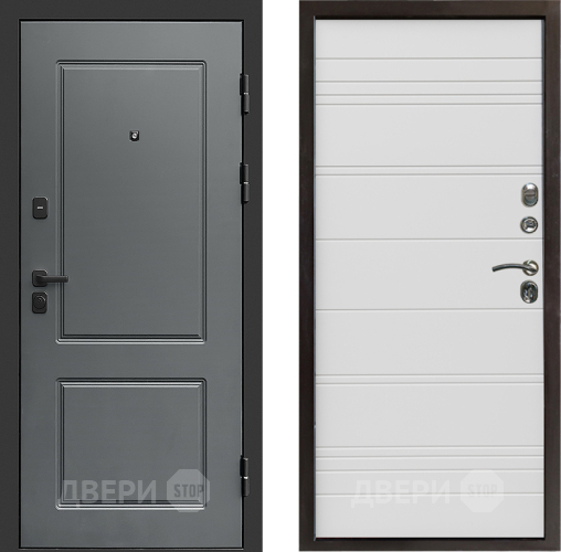 Входная металлическая Дверь Престиж Verona Line Белый в Одинцово