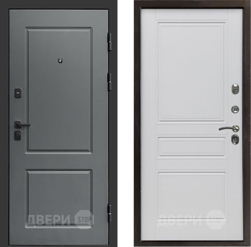 Входная металлическая Дверь Престиж Verona Классика Белый матовый в Одинцово