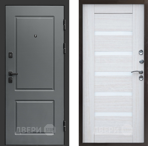 Входная металлическая Дверь Престиж Verona Царга Лиственница белая в Одинцово