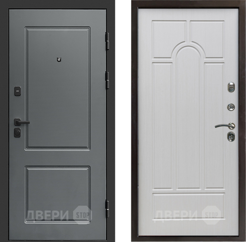 Входная металлическая Дверь Престиж Verona Арка Лиственница белая в Одинцово