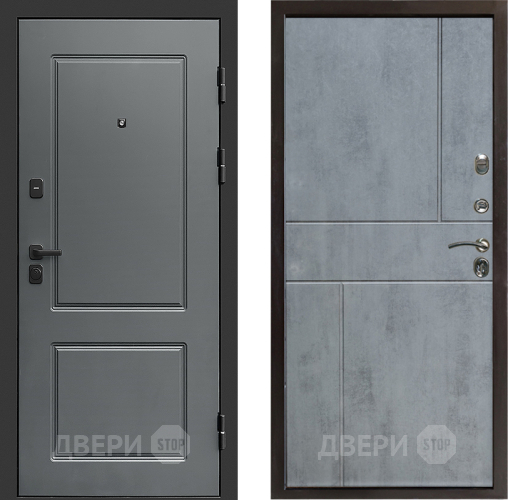 Входная металлическая Дверь Престиж Verona Горизонт Бетон темный в Одинцово