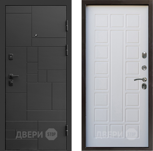 Входная металлическая Дверь Престиж Kvadro Престиж Белое дерево в Одинцово