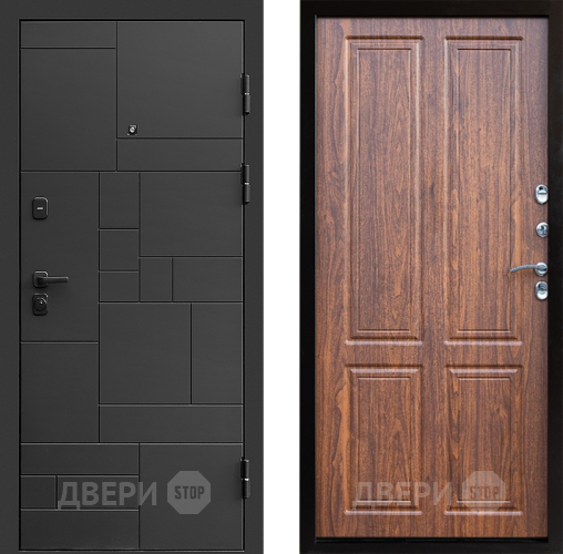 Входная металлическая Дверь Престиж Kvadro Премиум Орех светлый в Одинцово