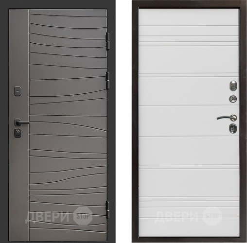 Входная металлическая Дверь Престиж Siciliya Line Белый в Одинцово