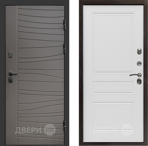 Входная металлическая Дверь Престиж Siciliya Классика Лиственница белая в Одинцово