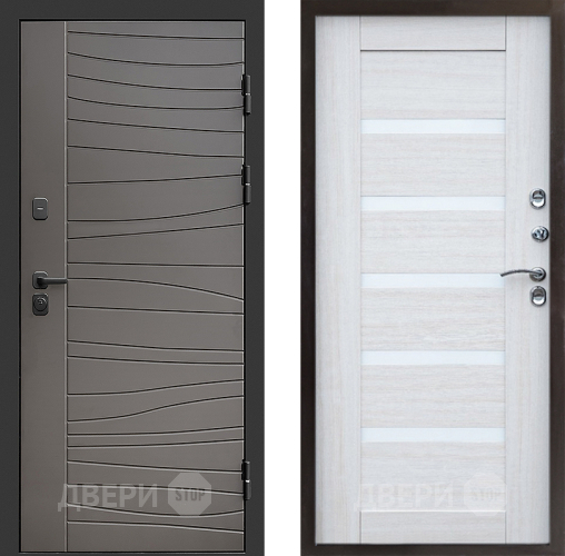 Входная металлическая Дверь Престиж Siciliya Царга Лиственница белая в Одинцово