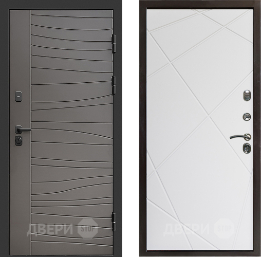 Дверь Престиж Siciliya Лучи Бетон белый в Одинцово