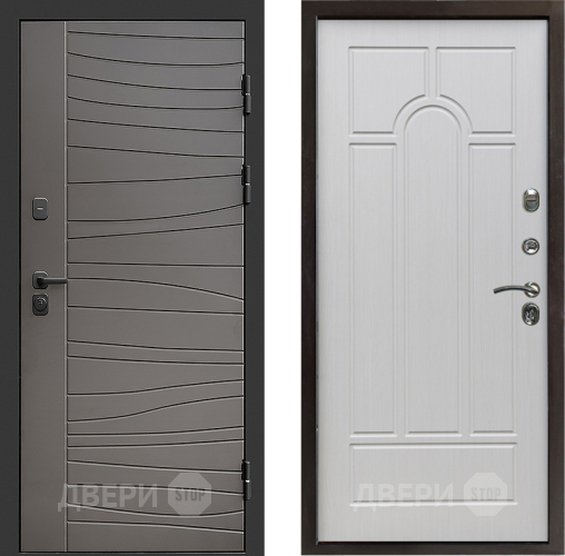 Входная металлическая Дверь Престиж Siciliya Арка Лиственница белая в Одинцово