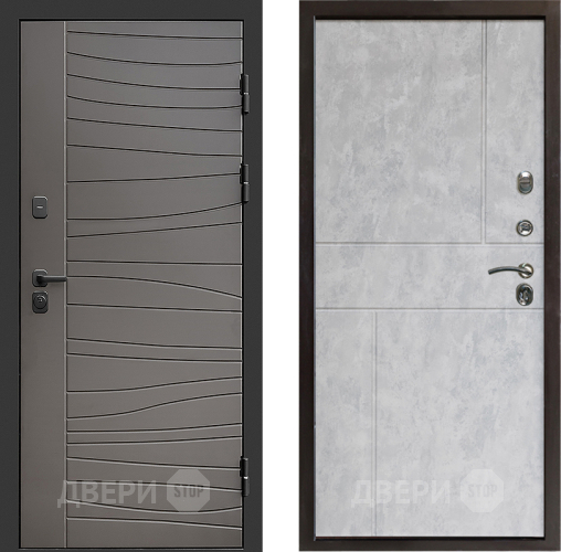 Входная металлическая Дверь Престиж Siciliya Горизонт Бетон светлый в Одинцово