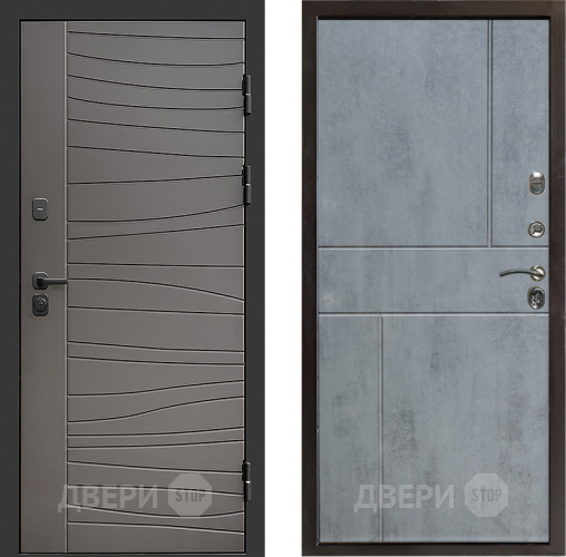 Входная металлическая Дверь Престиж Siciliya Горизонт Бетон темный в Одинцово