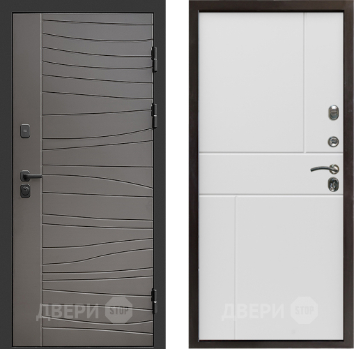 Входная металлическая Дверь Престиж Siciliya Горизонт Бетон белый в Одинцово