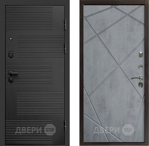 Входная металлическая Дверь Престиж Favorit Лучи Бетон темный в Одинцово